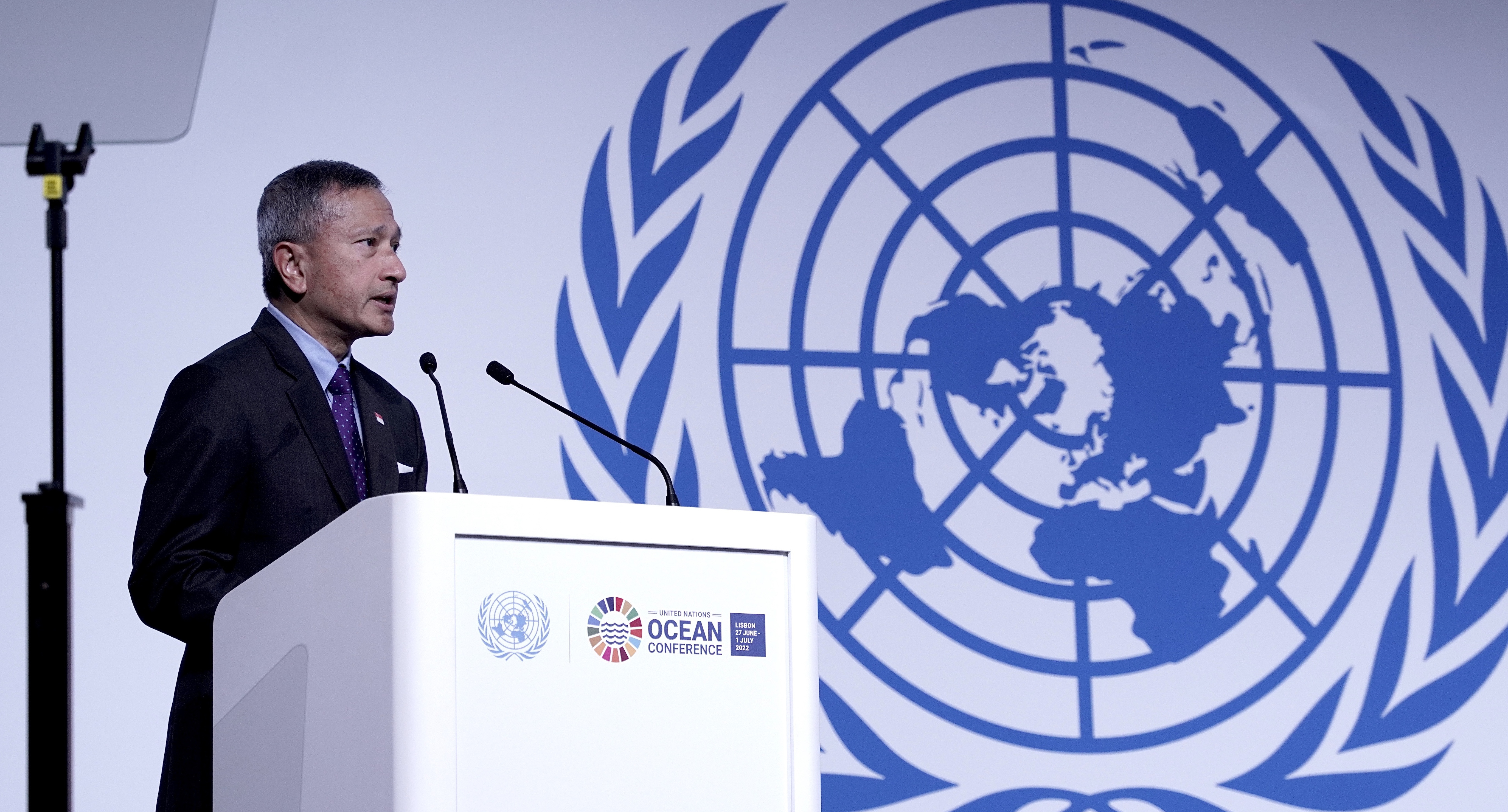 minister vivian balakrishnan speaks at the unoc