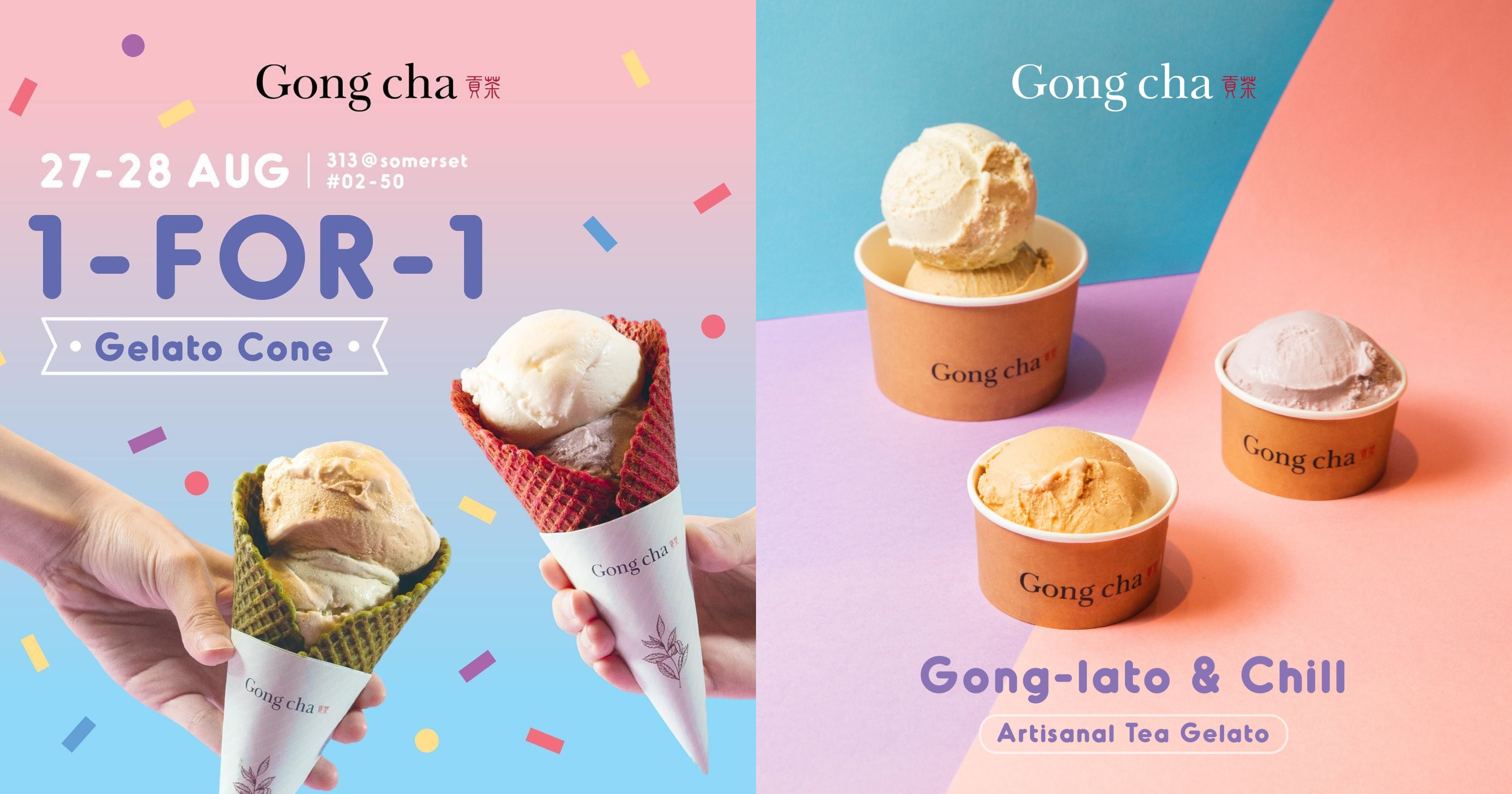 Gong Cha sells bubble-tea inspired gelatos at [email protected] , 1-for-1 promo on Aug. 27 & 28, 2022