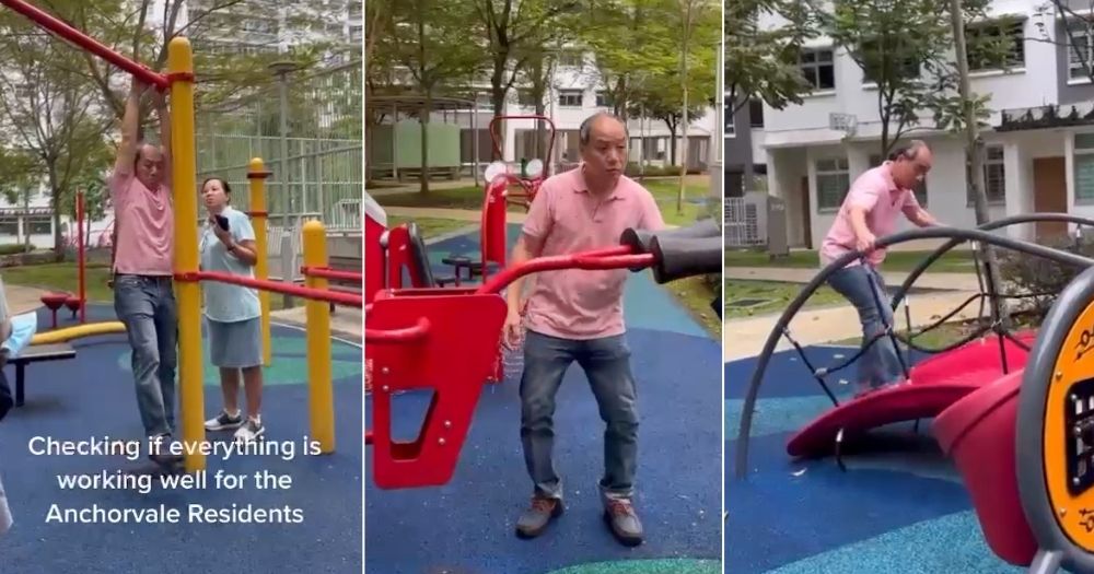 Workers' Party makes TikTok debut with video of Low Thia Khiang inspecting  Anchorvale HDB playground -  - News from Singapore, Asia and  around the world