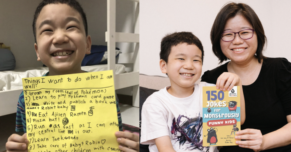 S'pore boy who survived cancer publishes a book of jokes to fulfil his wish  & help children with cancer  - News from Singapore, Asia and  around the world