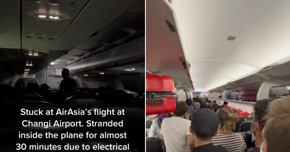 AirAsia passengers trapped on plane 'for 30 minutes' after landing at Changi Airport