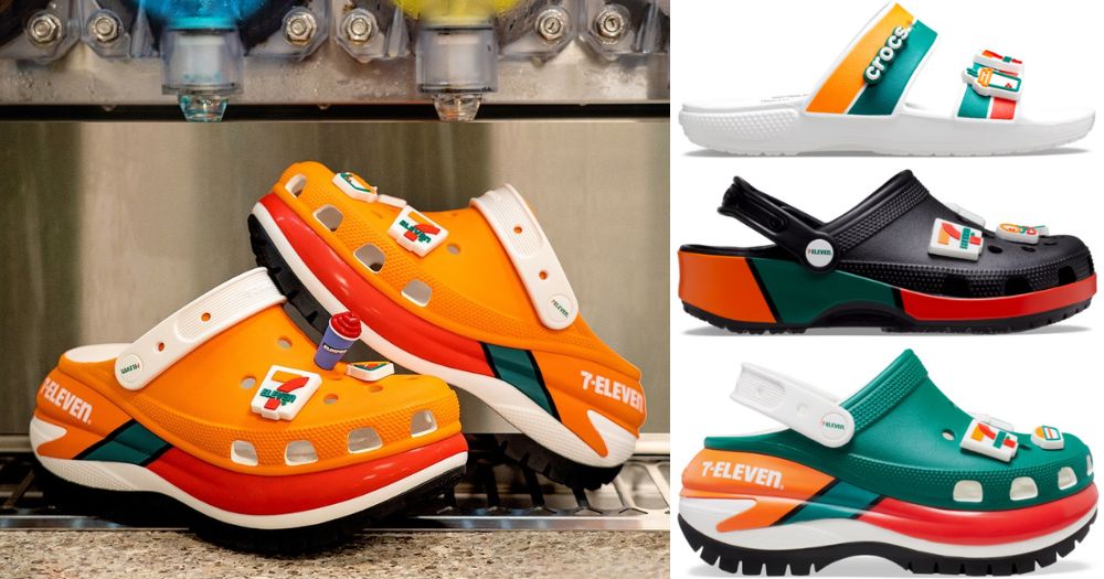 Under ~ Udtømning fantom Crocs & 7-Eleven collab to make bright-orange shoes with 3D Slurpee charm -  Mothership.SG - News from Singapore, Asia and around the world