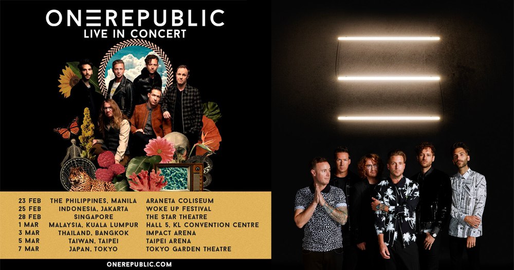 US band OneRepublic to perform in S'pore on Feb. 28, 2023 Mothership