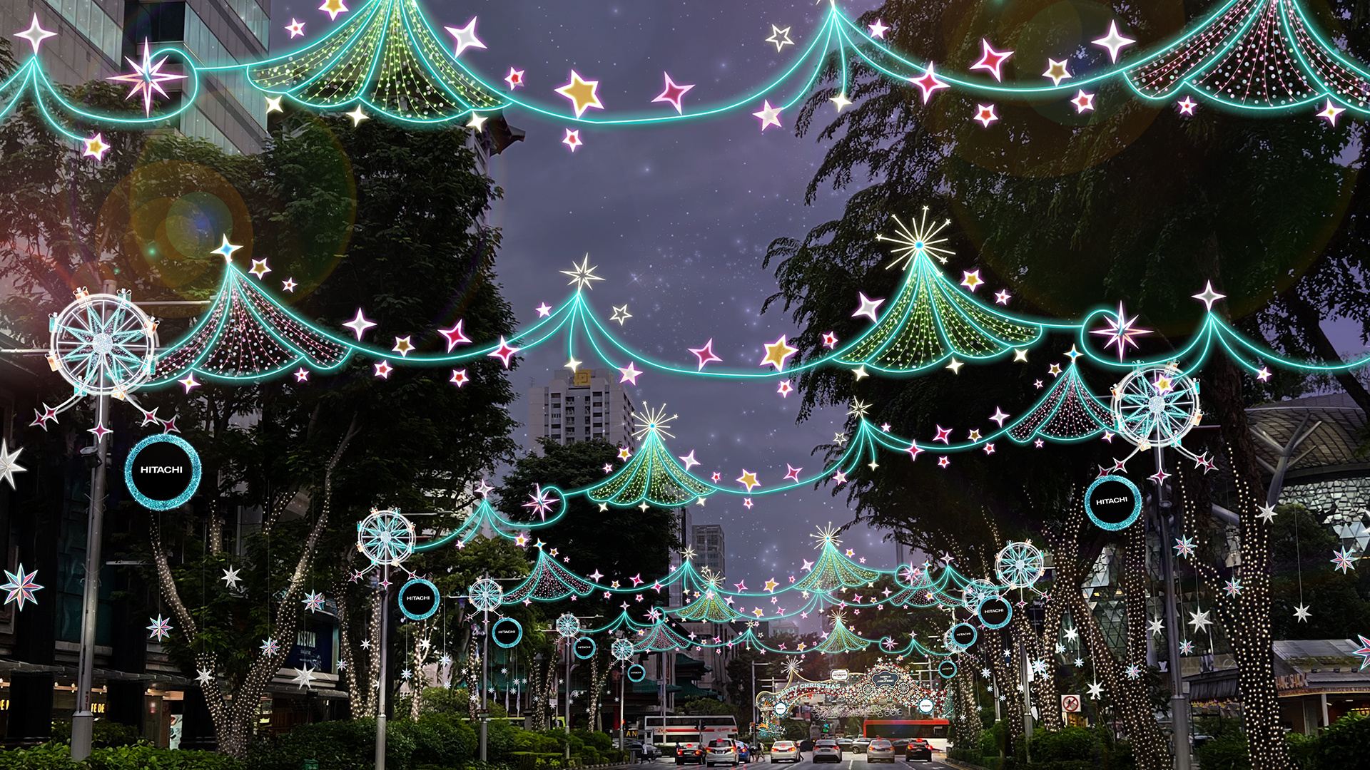 Orchard Road Christmas Lights 2022