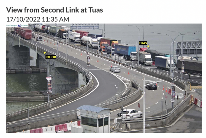 Massive Jams On Causeway And Tuas Second Link On Monday Msian Blames Spores System And Gets 