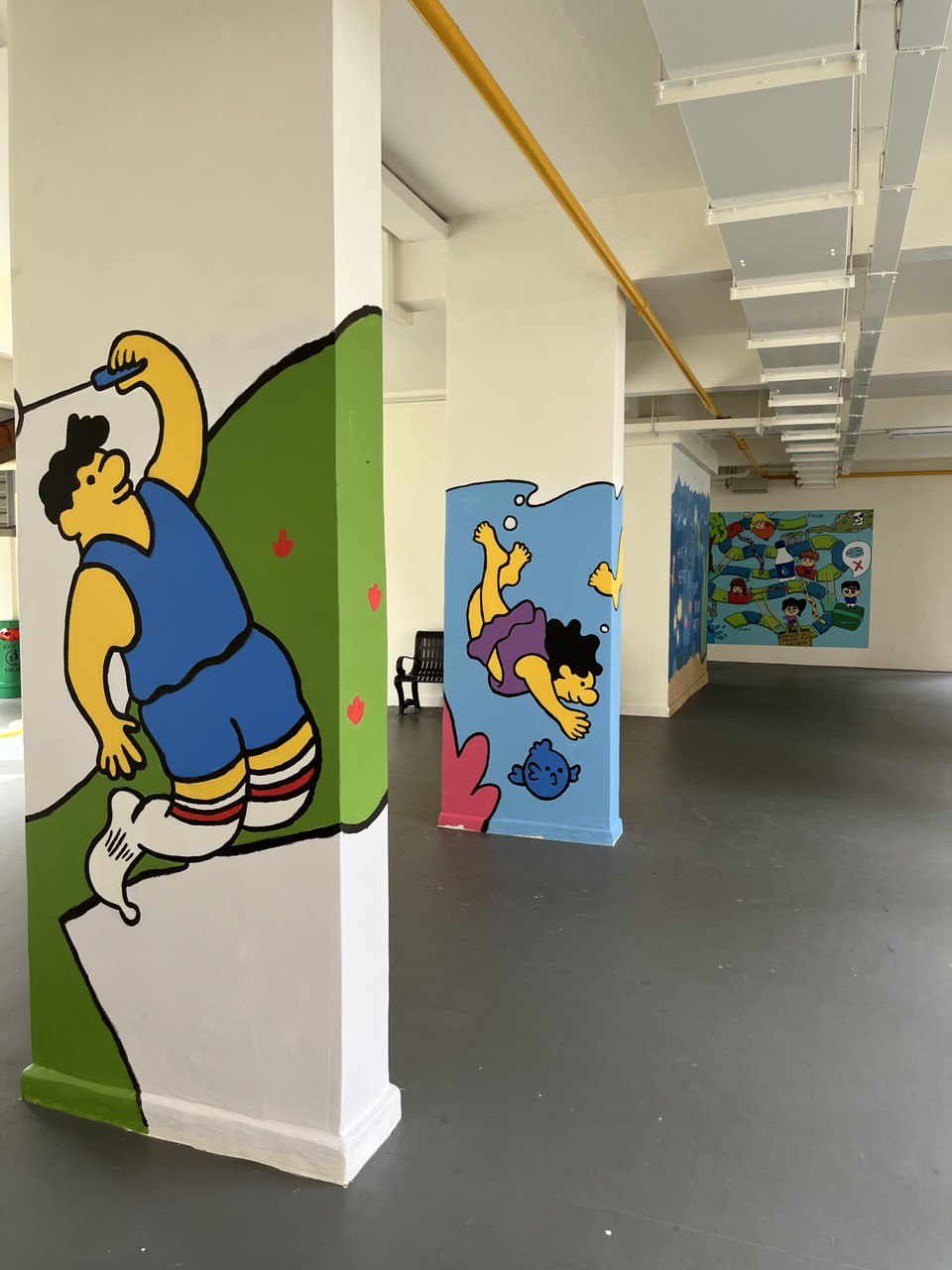 Murals painted at Yio Chu Kang to help wayfinding