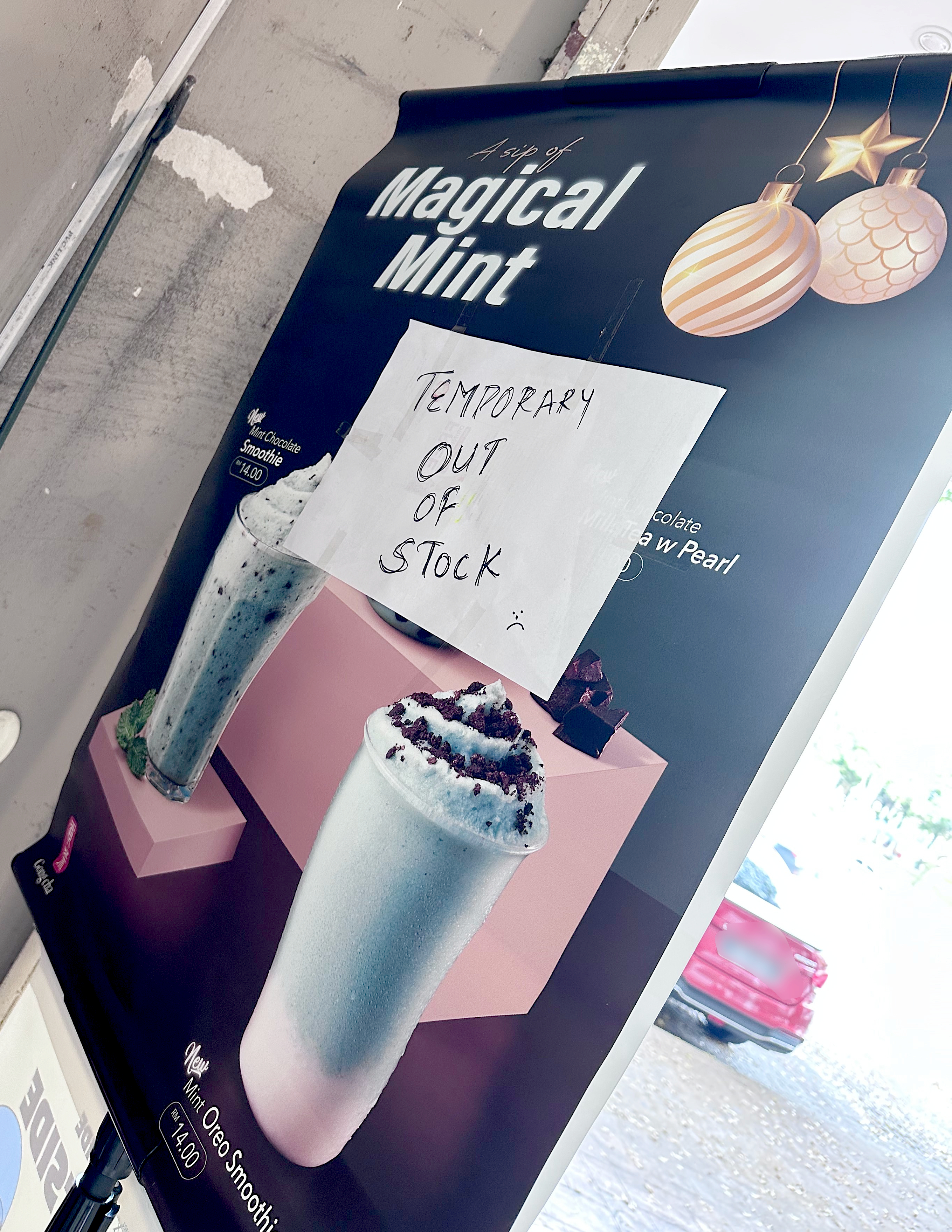 Gong Cha M sia sells out mint chocolate drinks in most stores