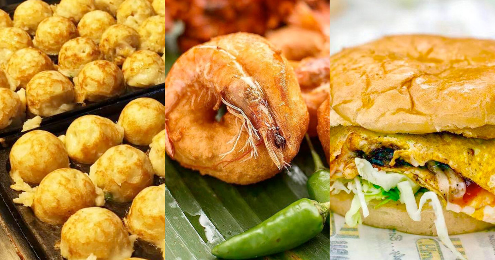 Takoyaki, Vadai, Ramly burgers