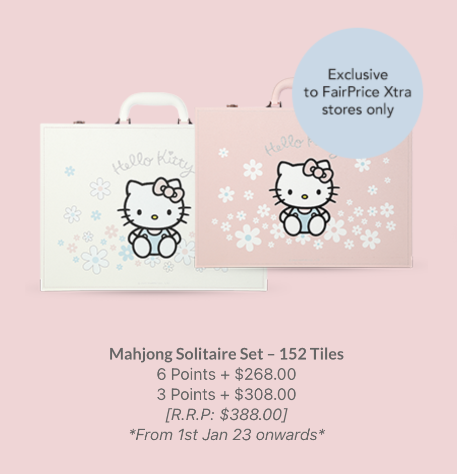 FairPrice warns against buying exclusive Hello Kitty mahjong sets