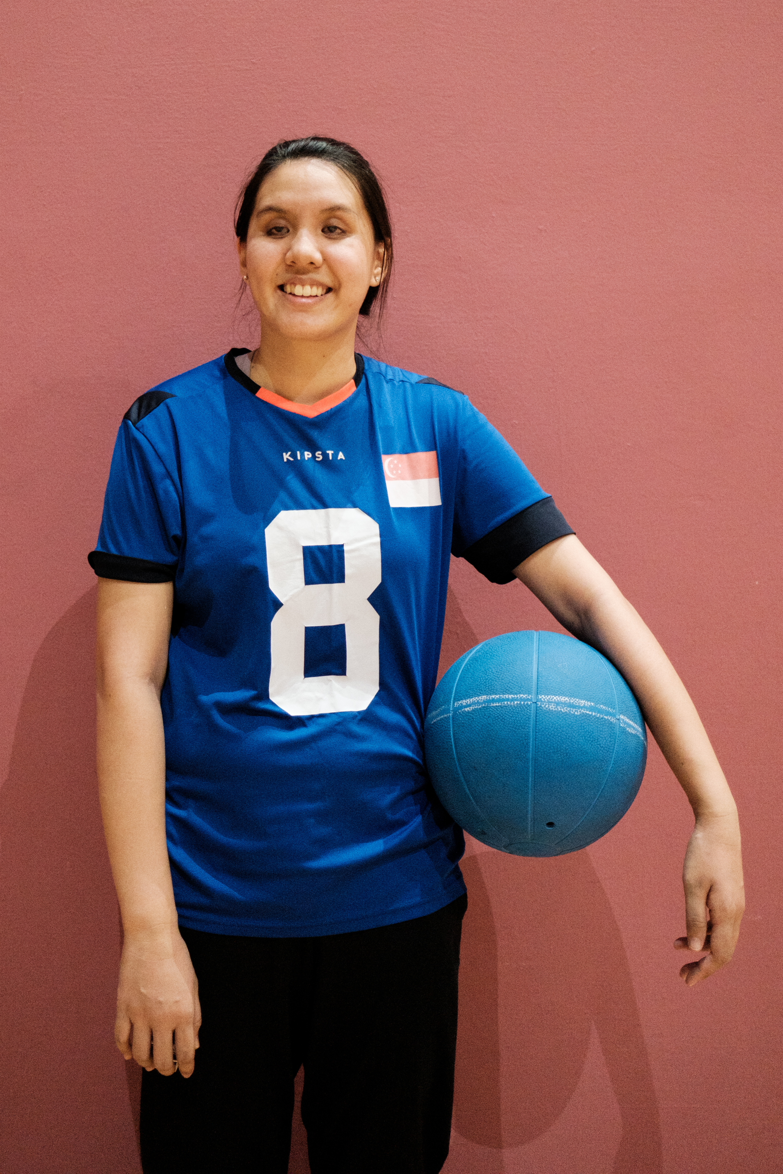 Joan Hung is a veteran of Singapore's women's goalball team