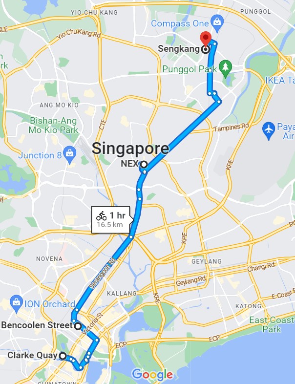 Man done clubbing pays S$3 to cycle from Clarke Quay to Sengkang ...