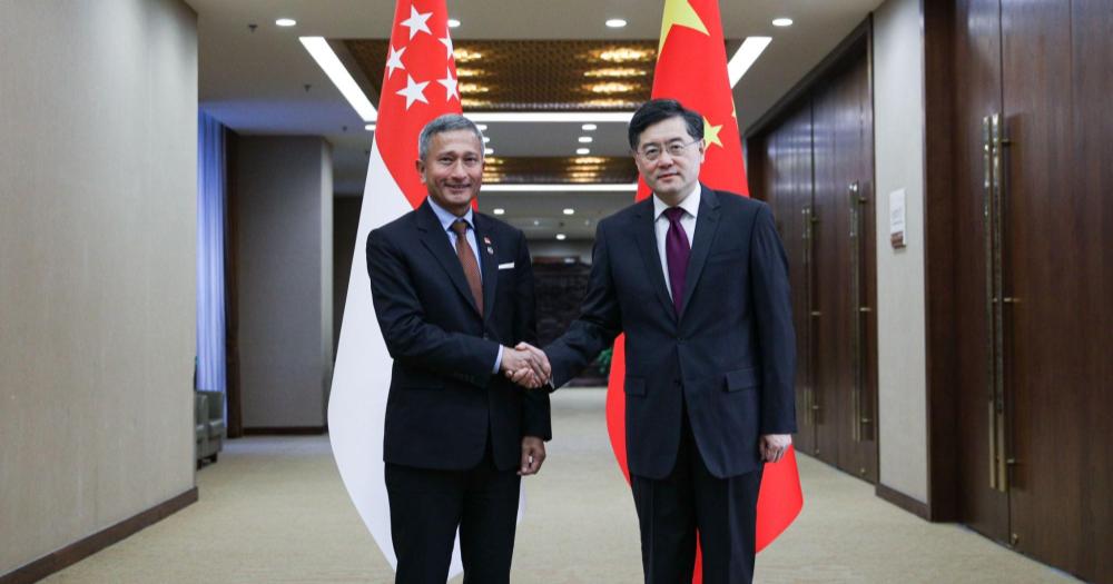 Vivian meets  new China foreign minister, Spore-China flights progressed to 15% of pre-Covid levels