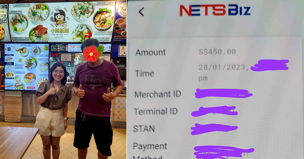 Xiao Mei Ban Mian refunds customer who overpaid S$445.50 via cashless ...