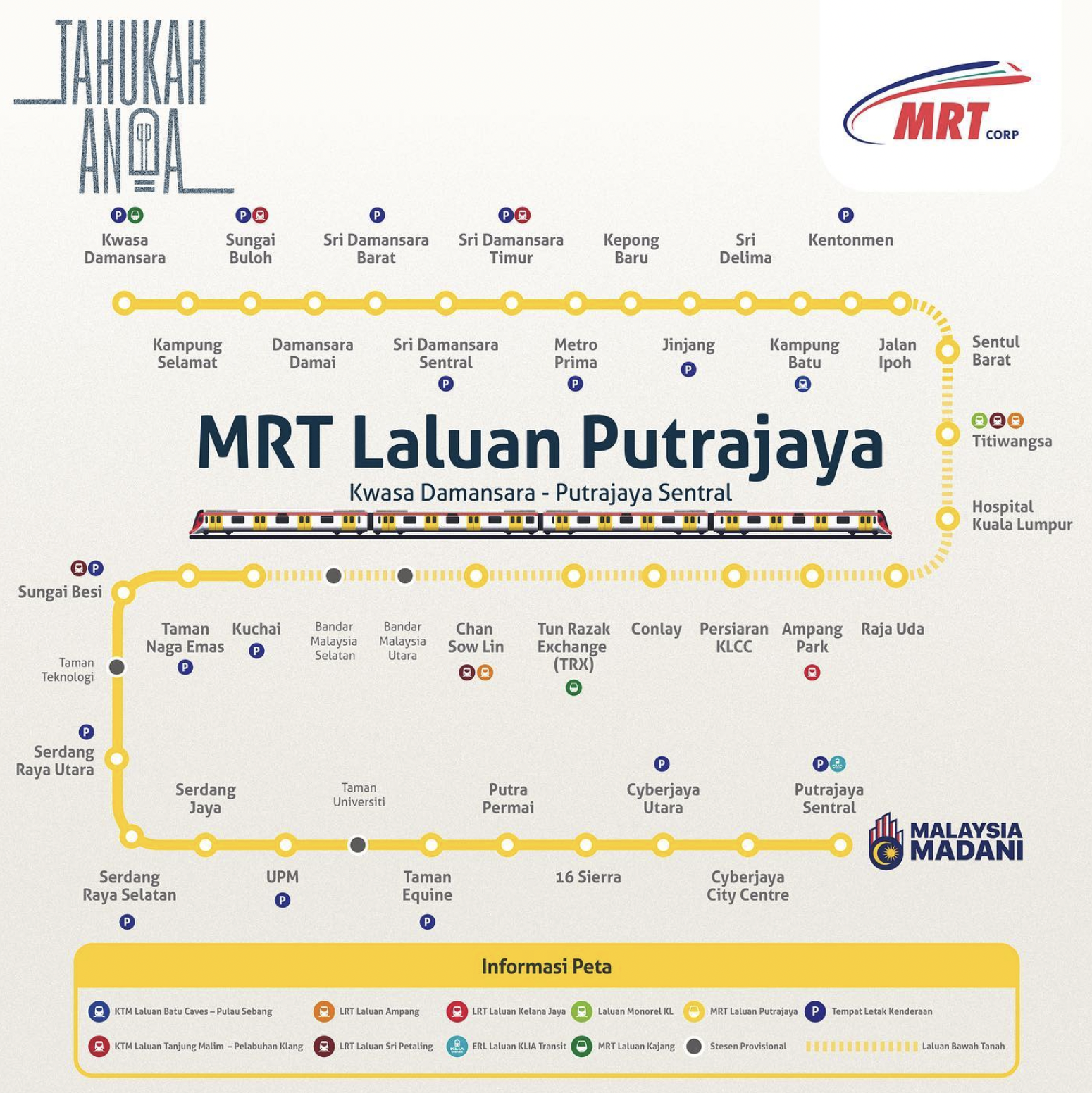 Laluan mrt sungai buloh ke kajang