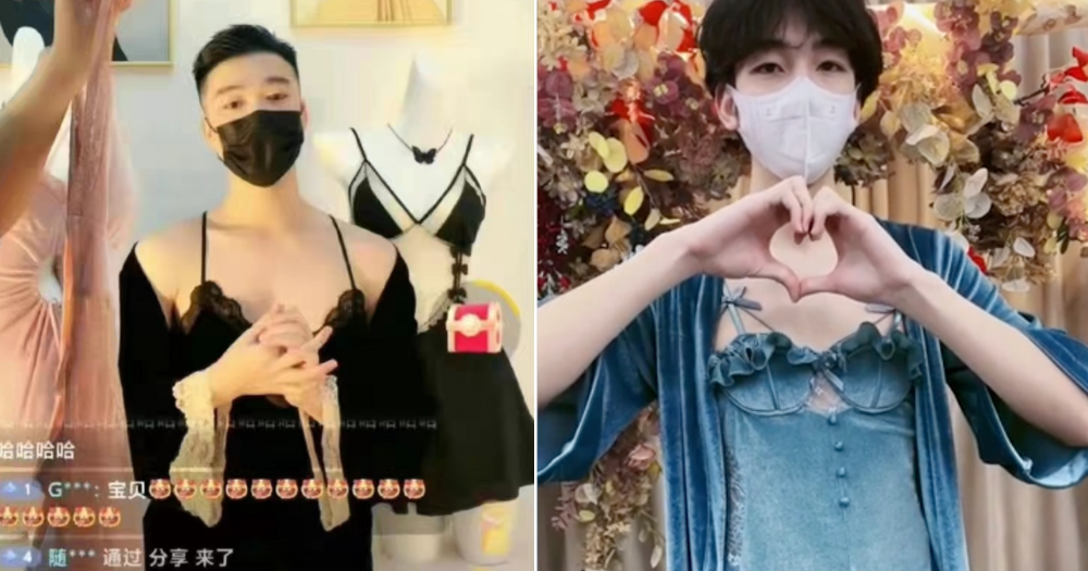 Chinese men take to modeling lingerie on livestreams after China