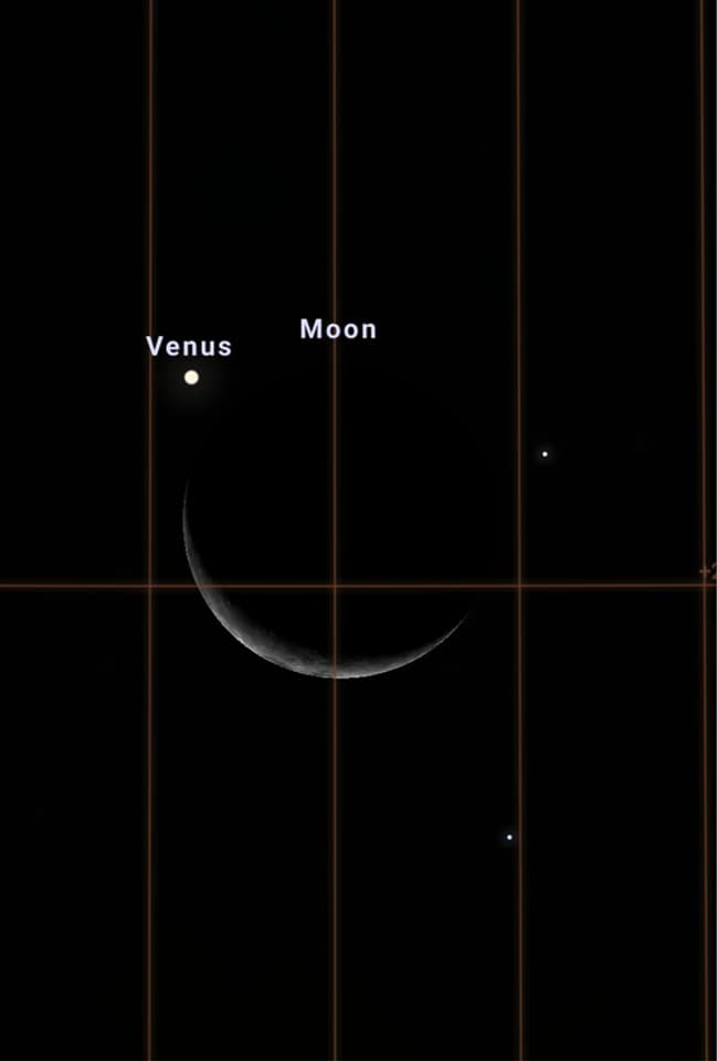 Venus appears at tip of crescent moon in S'pore sky - Mothership