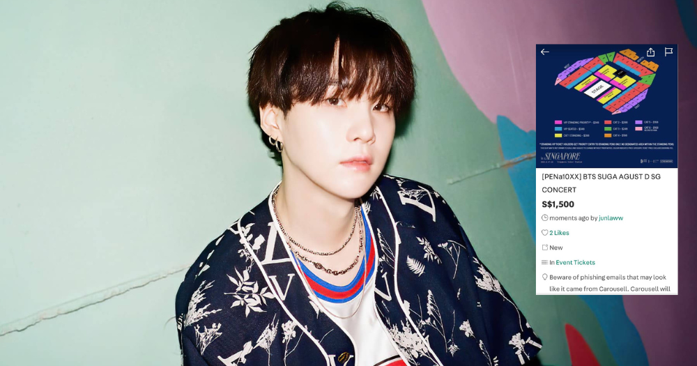 BTS' Suga presale concert tickets sold out, scalpers reselling for up