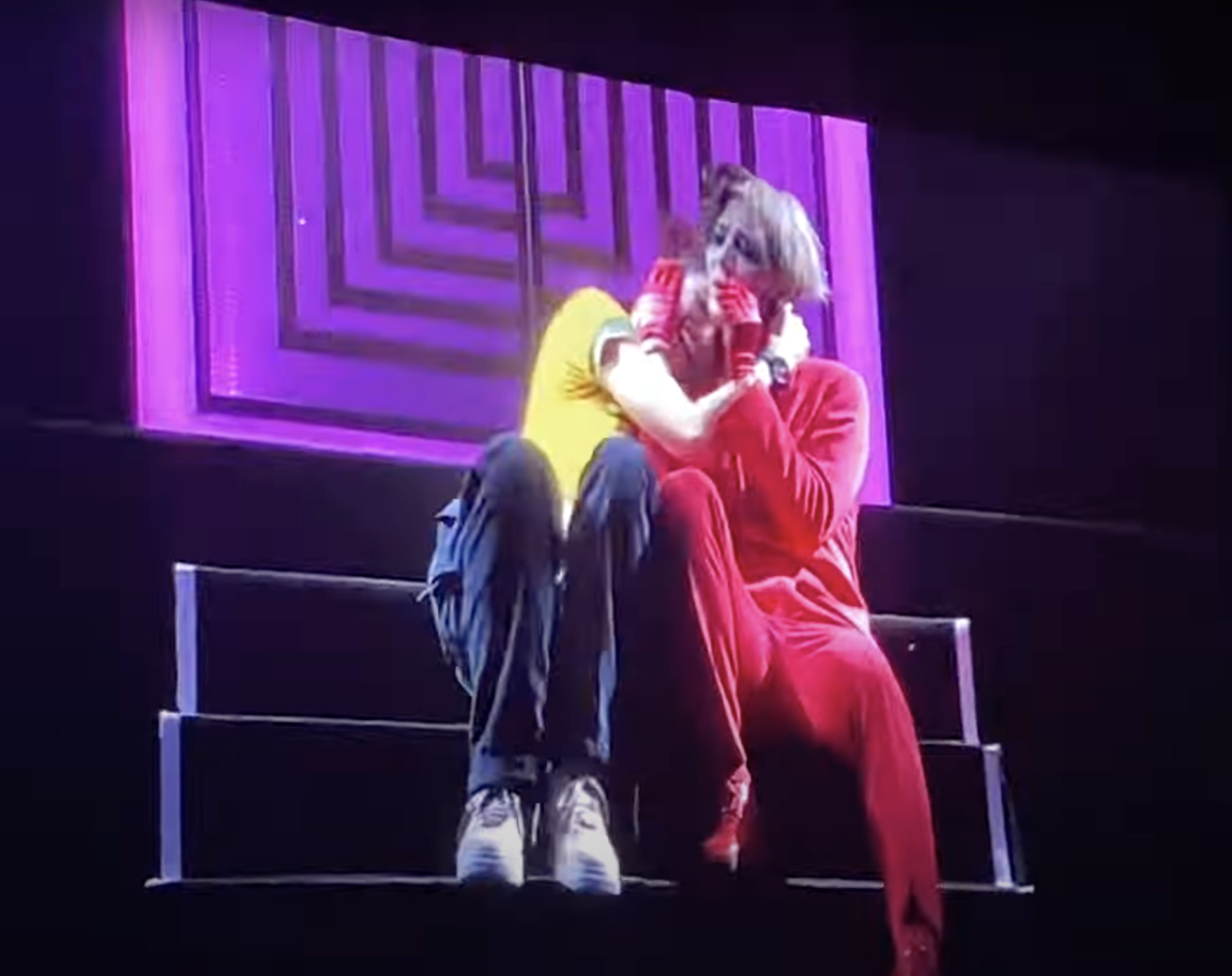 Singer Jackson Wang invites fan on stage in Brazil, she gropes him