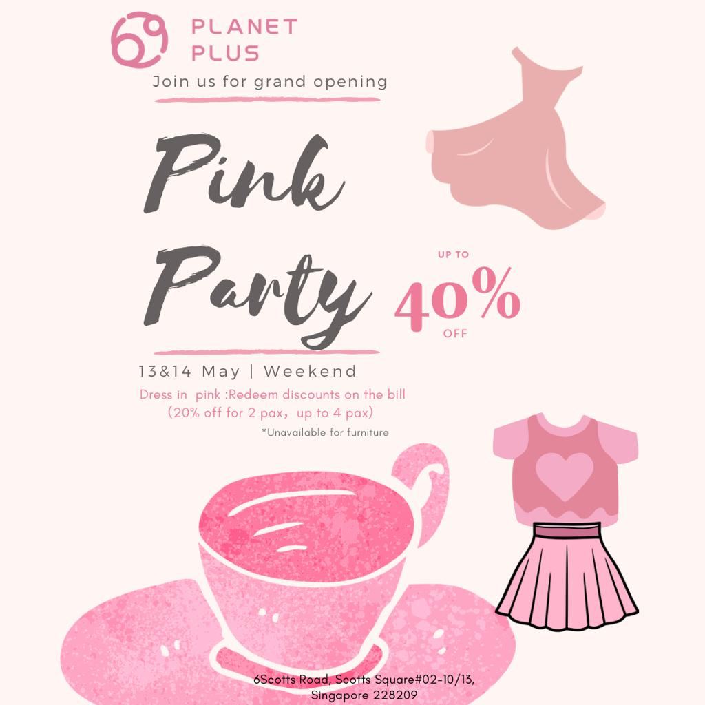 Planet Plus: Pink Cafe In A Furniture Shop In Orchard