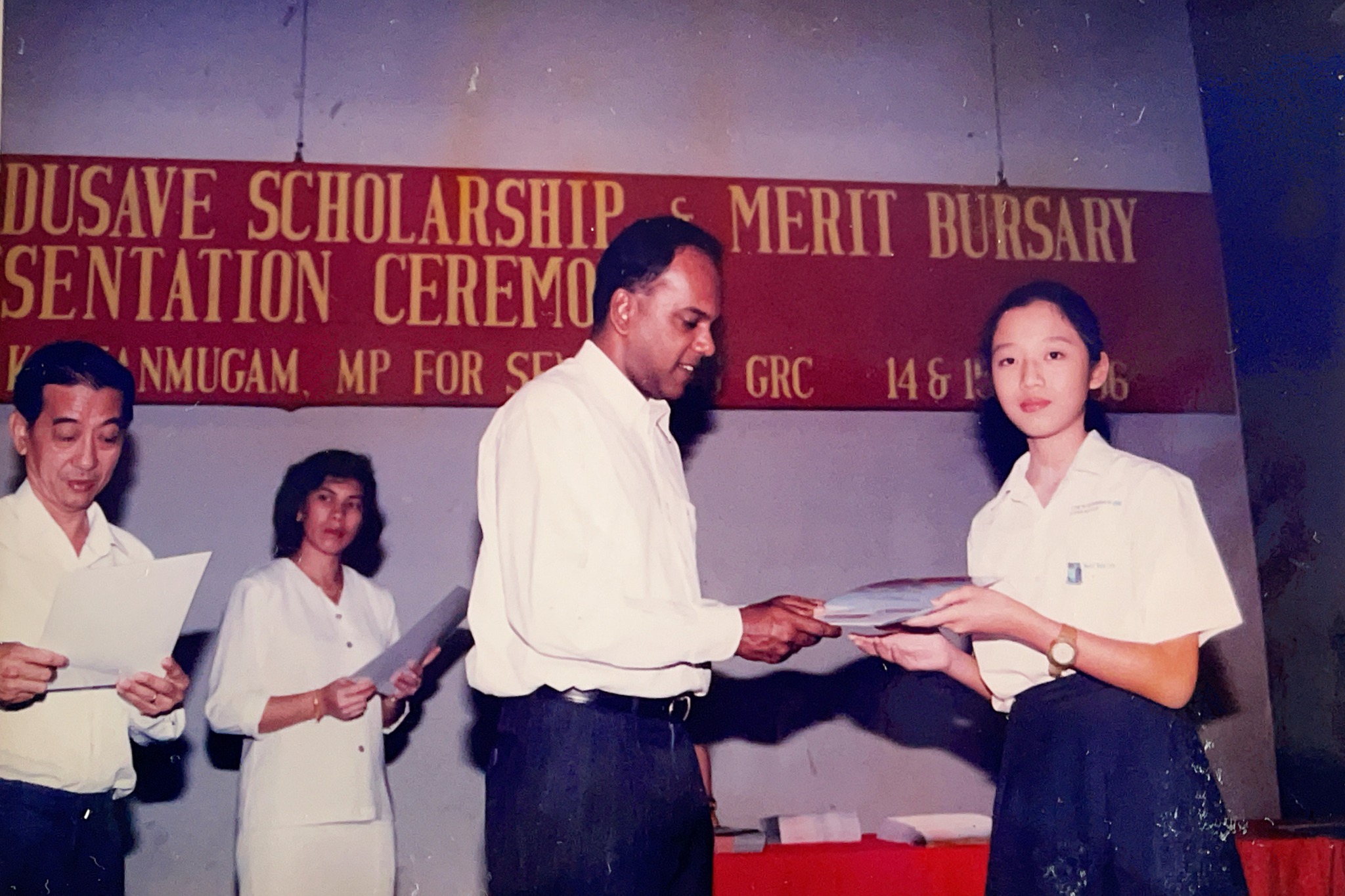 Shanmugam had presented an award to Yong's mother 27 years earlier