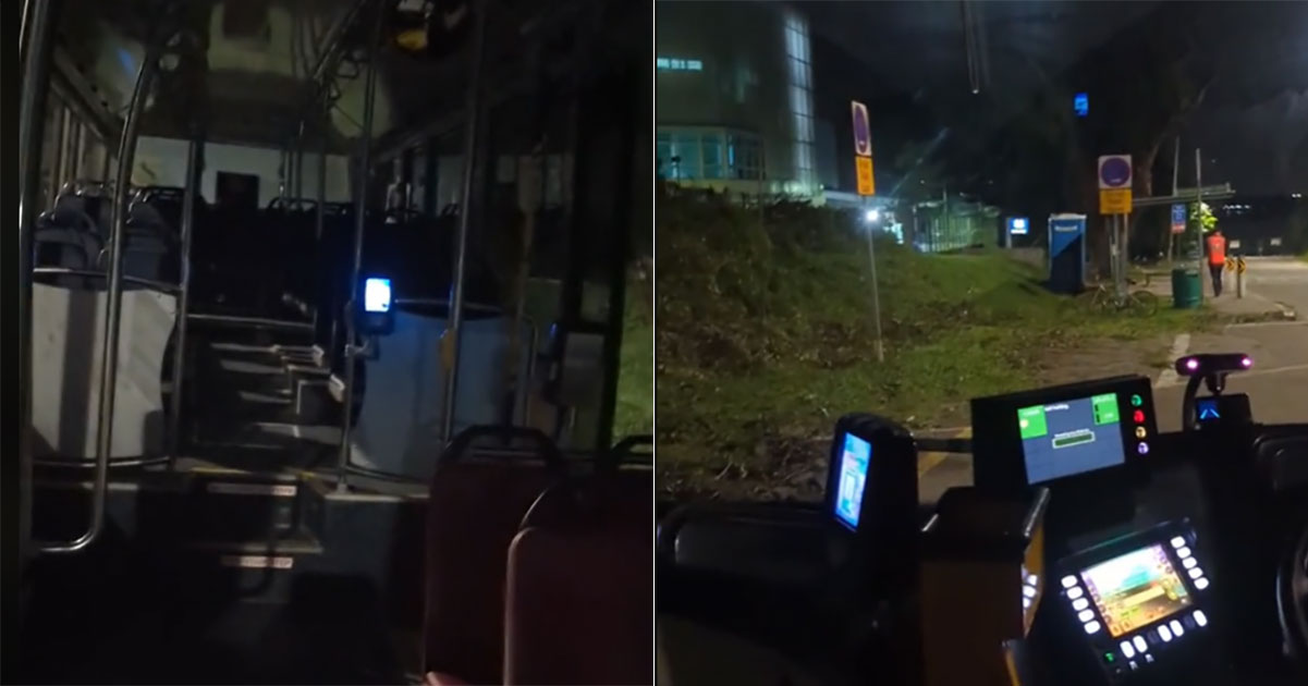 Passenger left alone on bus in the dark in Lim Chu Kang for 15