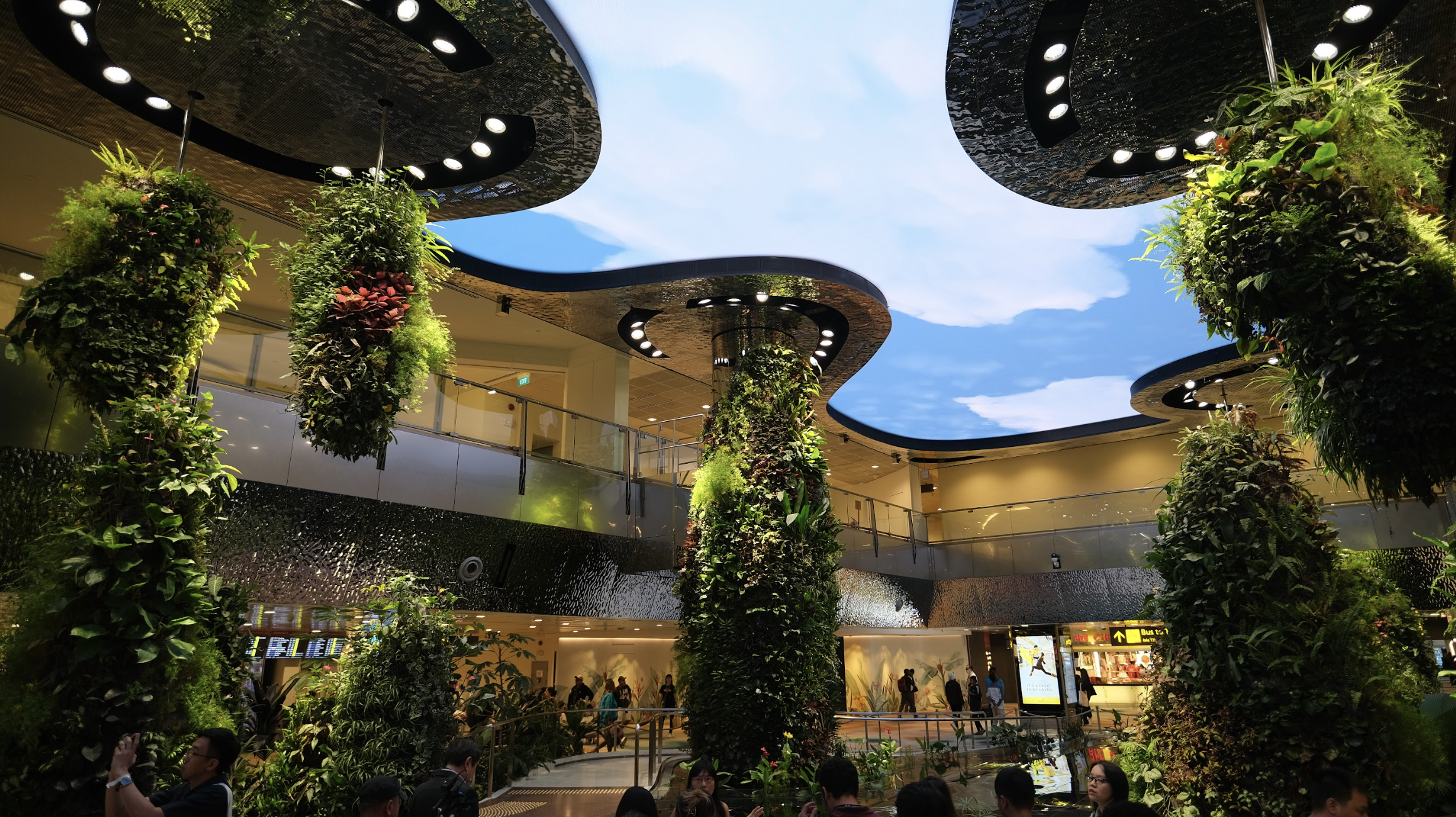 Changi Airport T2 reopens fully with 4-storey waterfall display