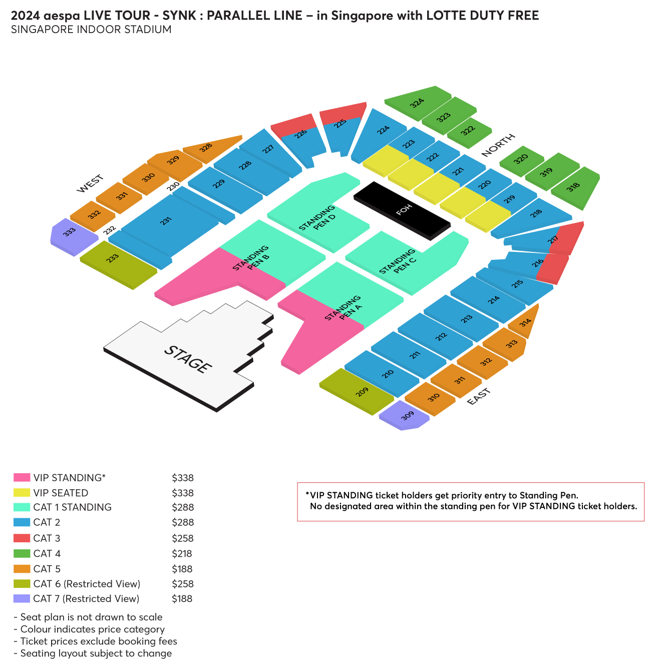 Kpop girl group Aespa S'pore concert tickets from S188, ticket pre