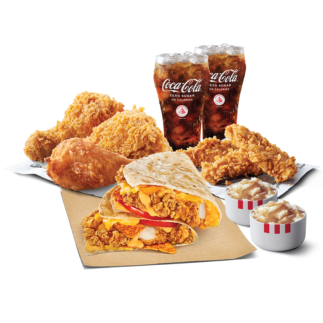 KFC Cheesy Zinger Meltz Buddy Meal