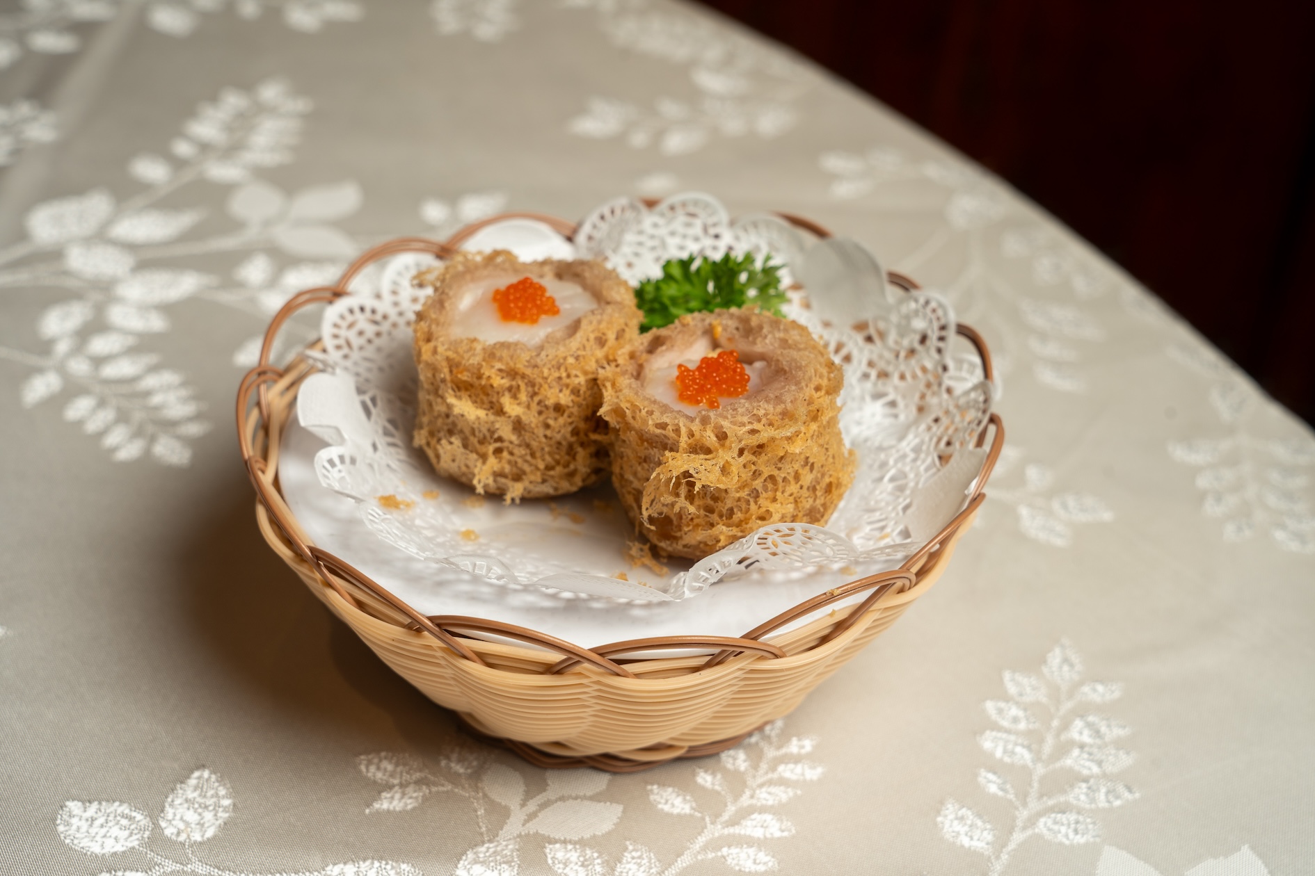 Fried Yam and Scallop