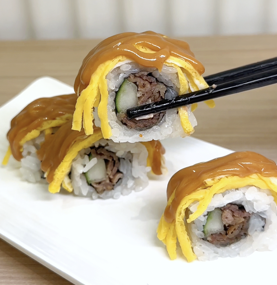 Anya Beef and Peanut Butter Maki