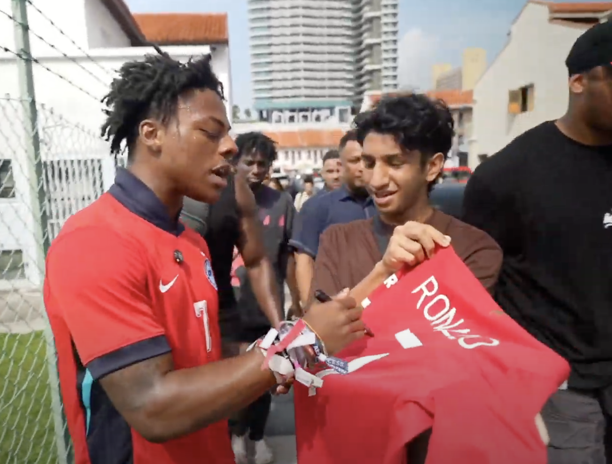 Streamer IShowSpeed back in S&rsquo;pore at Arab Street, gets free iPhone 16