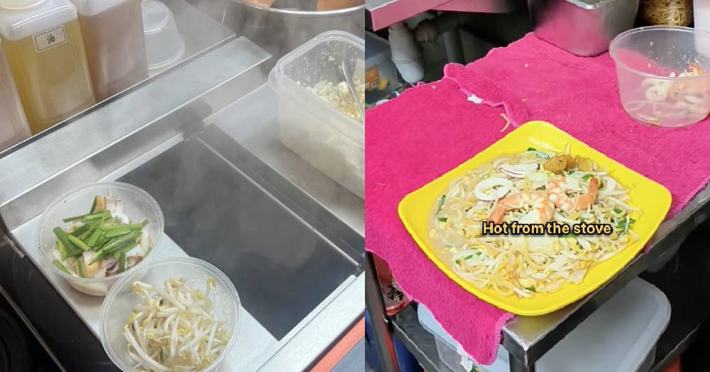 Hokkien mee stall at Margaret Drive uses machine to make dish ...