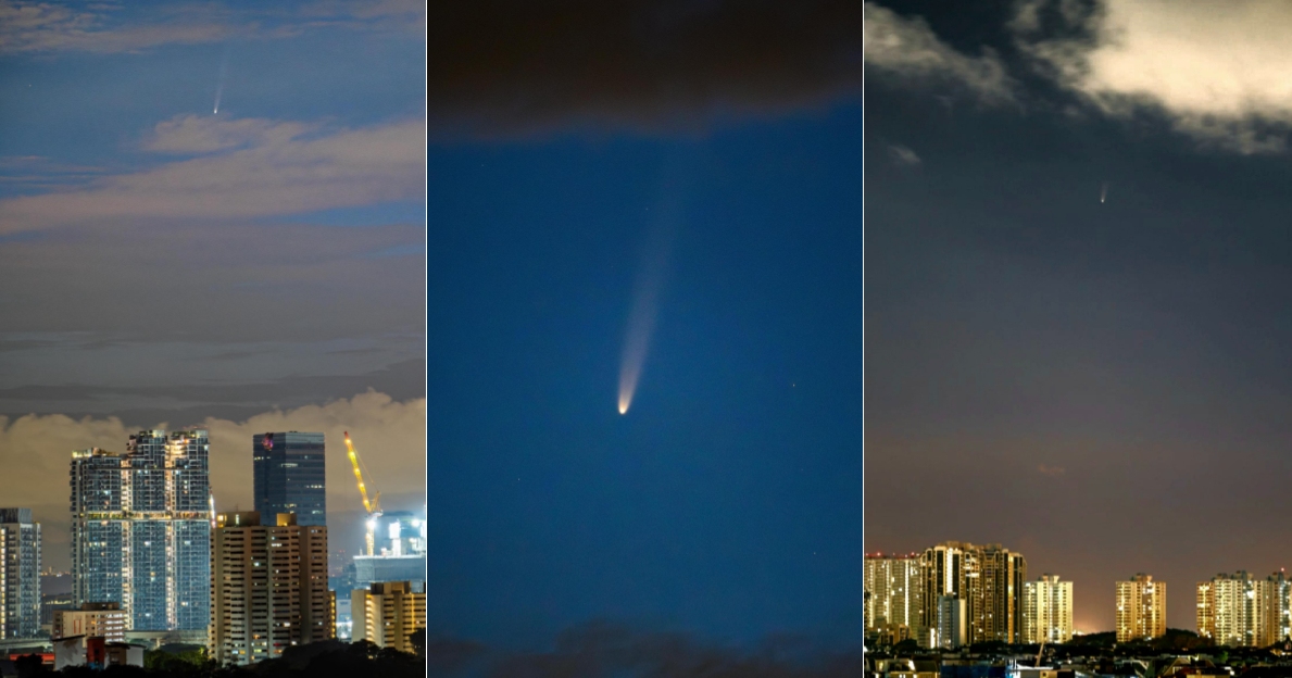 Comet seen over Paya Lebar & Lakeside, will be visible in S'pore skies