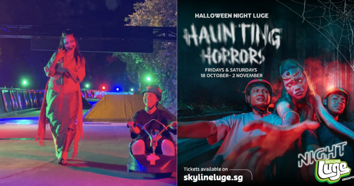 Skyline Luge S'pore does Halloween night rides with jump scares till