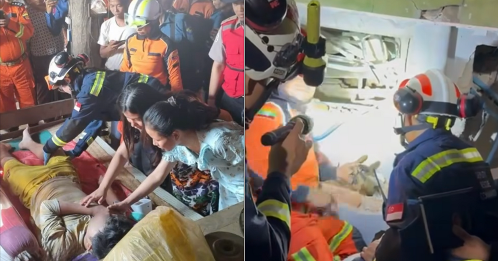 SCDF contingent in Myanmar rescues man trapped in semi-collapsed building after 8-hour operation