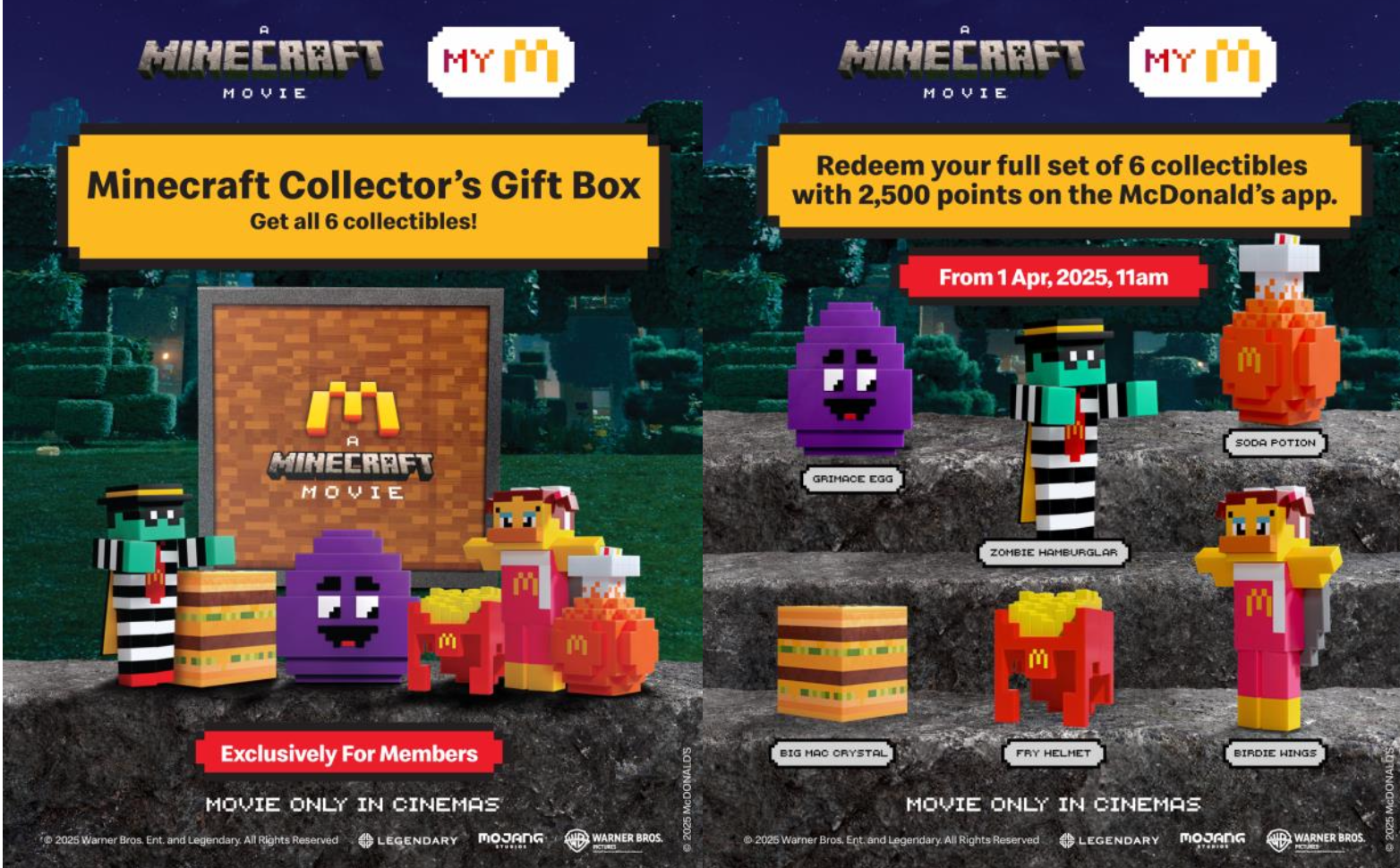 McDonald's Minecraft blind boxes