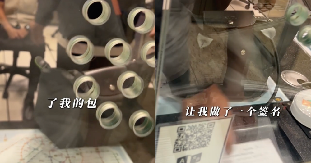 Chinese woman living in S'pore praises Downtown Line staff for quickly retrieving bag she left on train