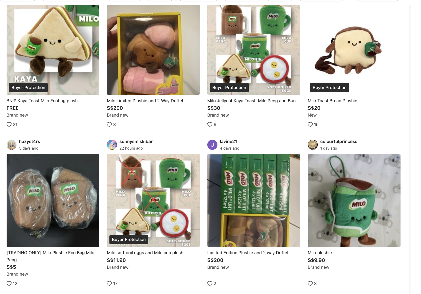 Milo scalpers