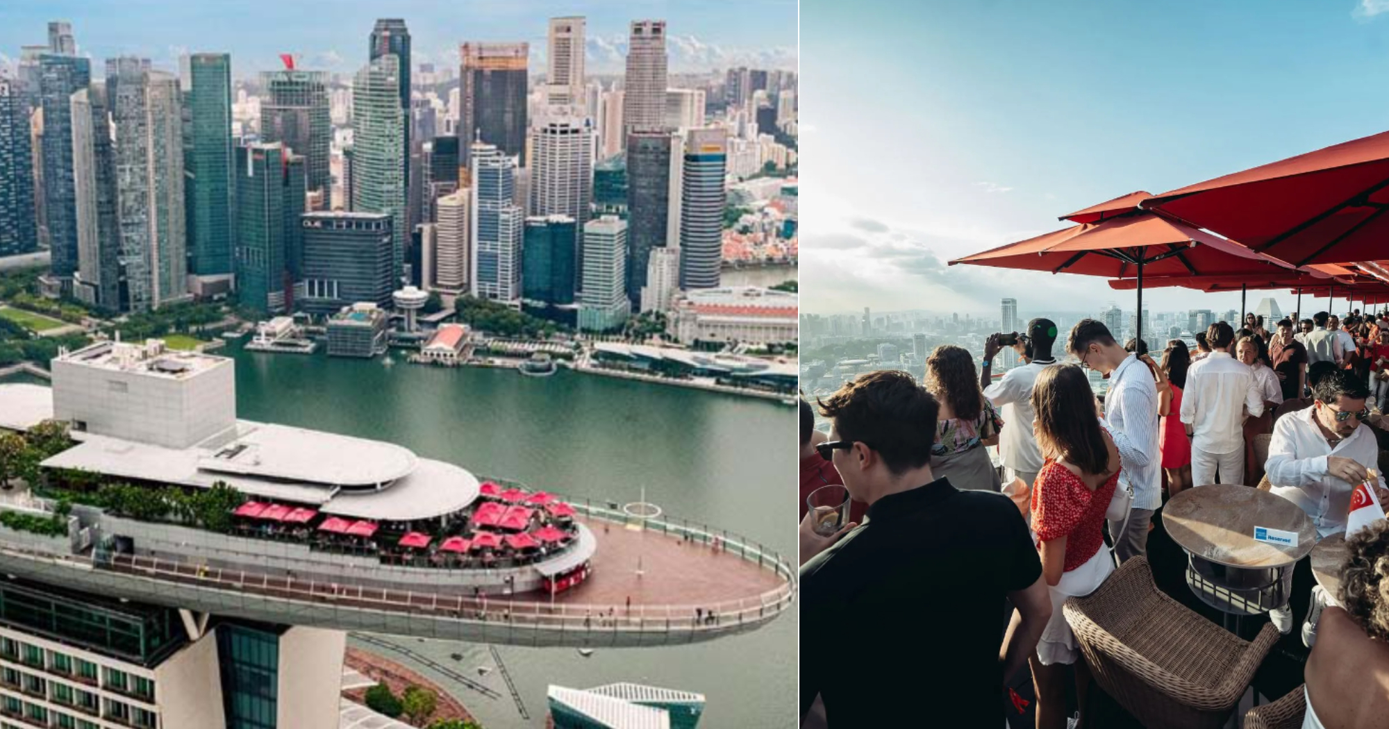 Ce La Vi on 57th floor of MBS does S$168++ buffet menu for NDP 2025, includes free-flow champagne
