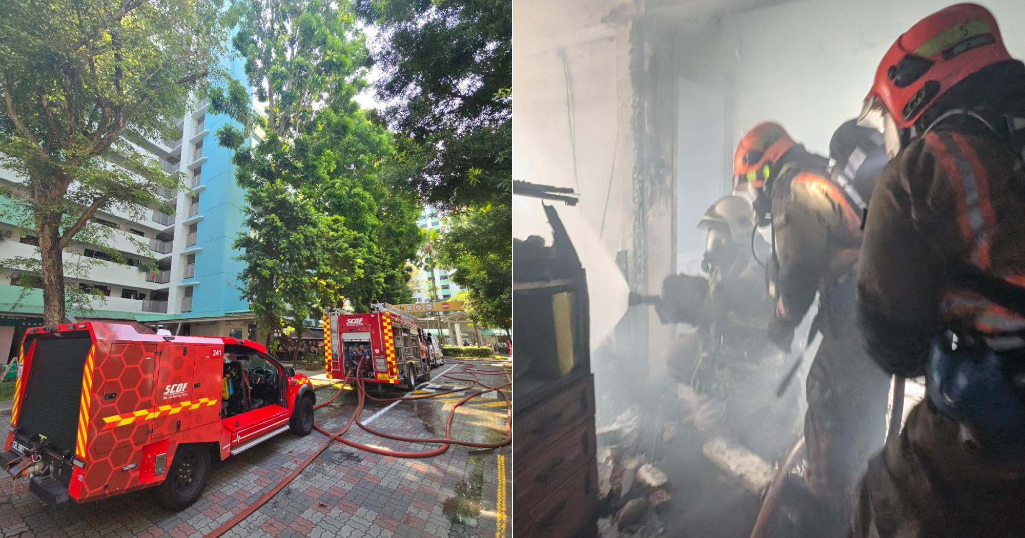 Toa Payoh flat fire: Firefighters run hoses up 10 floors due to water supply issues, SCDF investigating