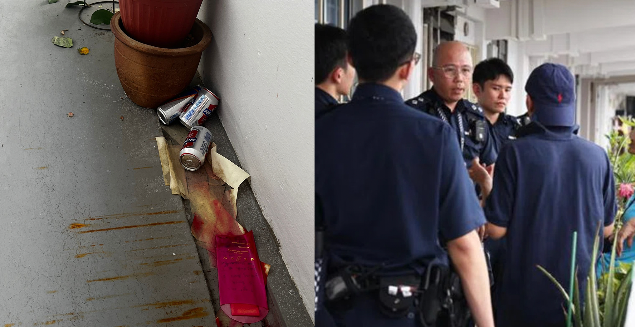 Parents confront daughter, 21 & her boyfriend, 27 at his Toa Payoh flat & toss joss paper, younger couple explain themselves