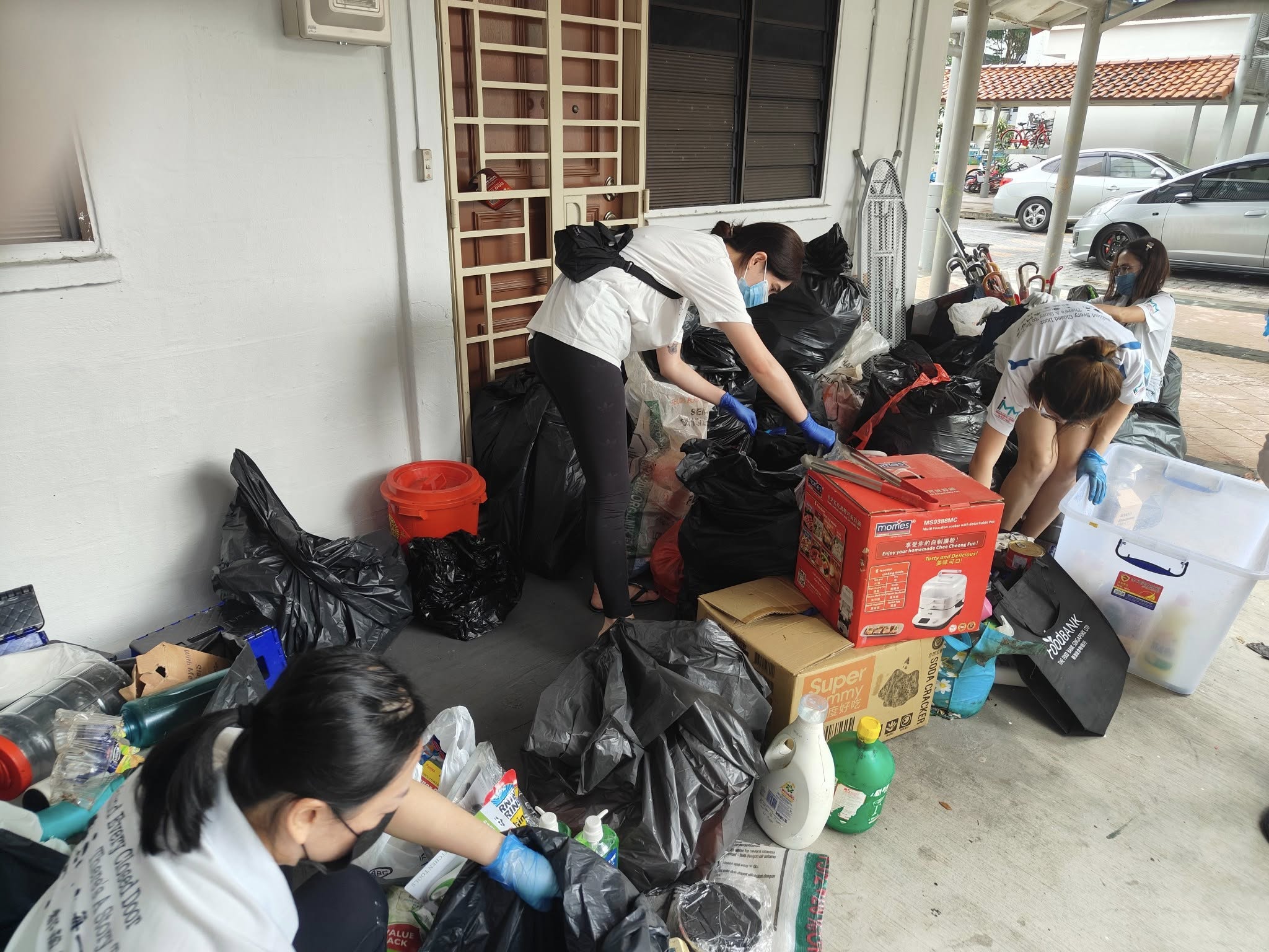 three elderly siblings hoarder house