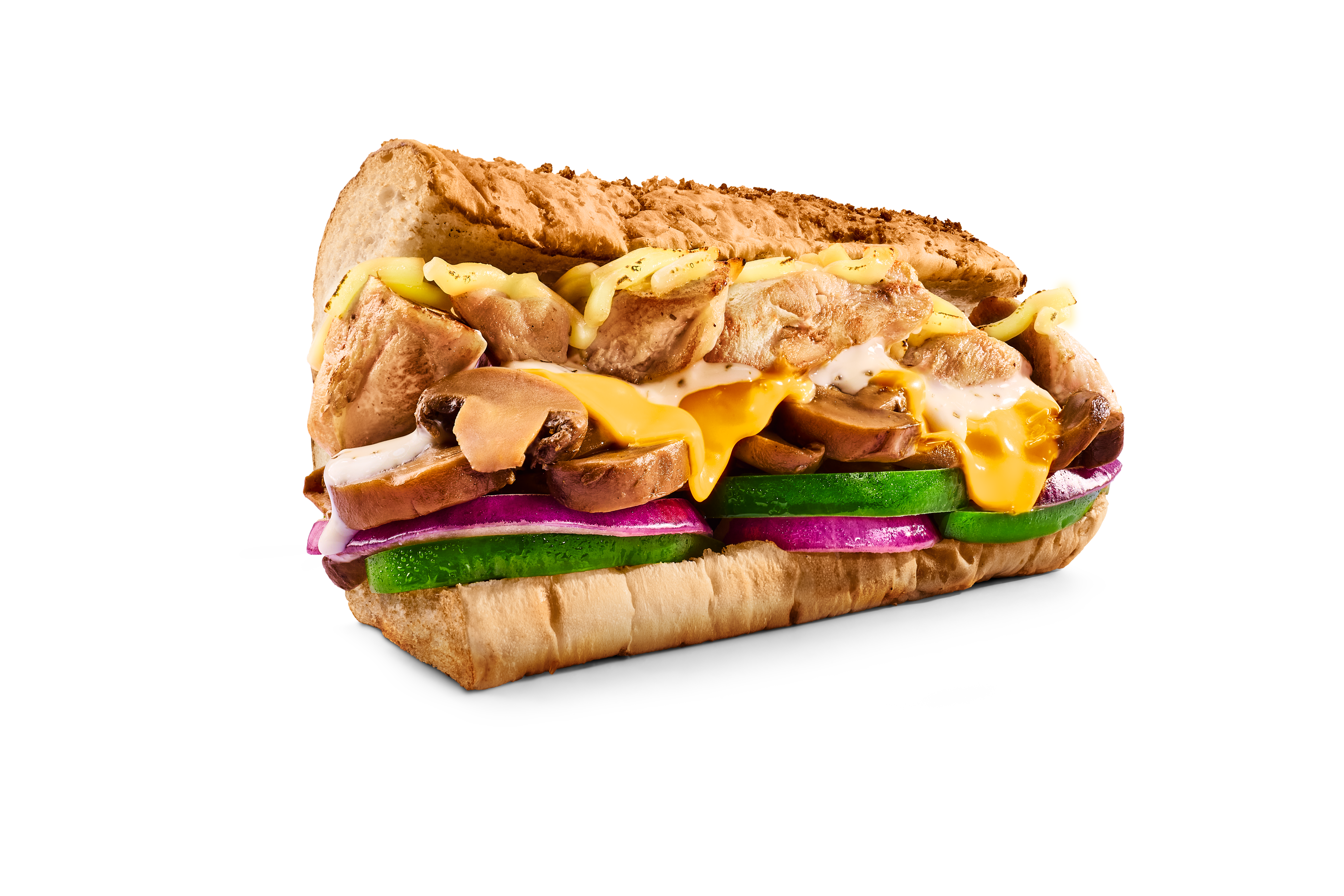 subway Chicken and Mushroom Melt