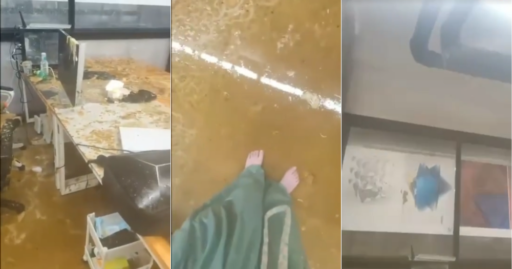 Female student in China doused with sewage after pipe burst ...