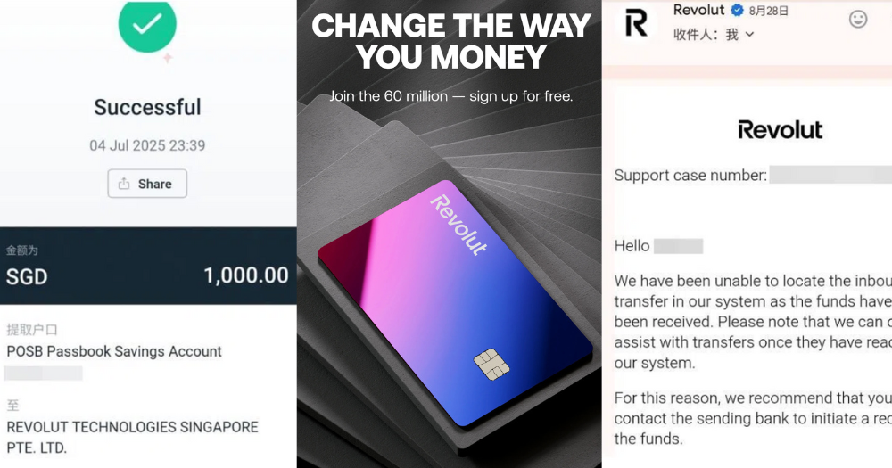 S'pore man, 70, claims S$1,000 'disappeared' after transferring it from bank account to e-wallet