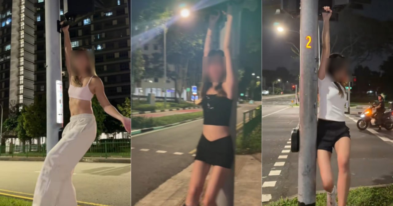 LTA warns against 'Maui Wowie' TikTok trend where people hang off traffic lights & signs