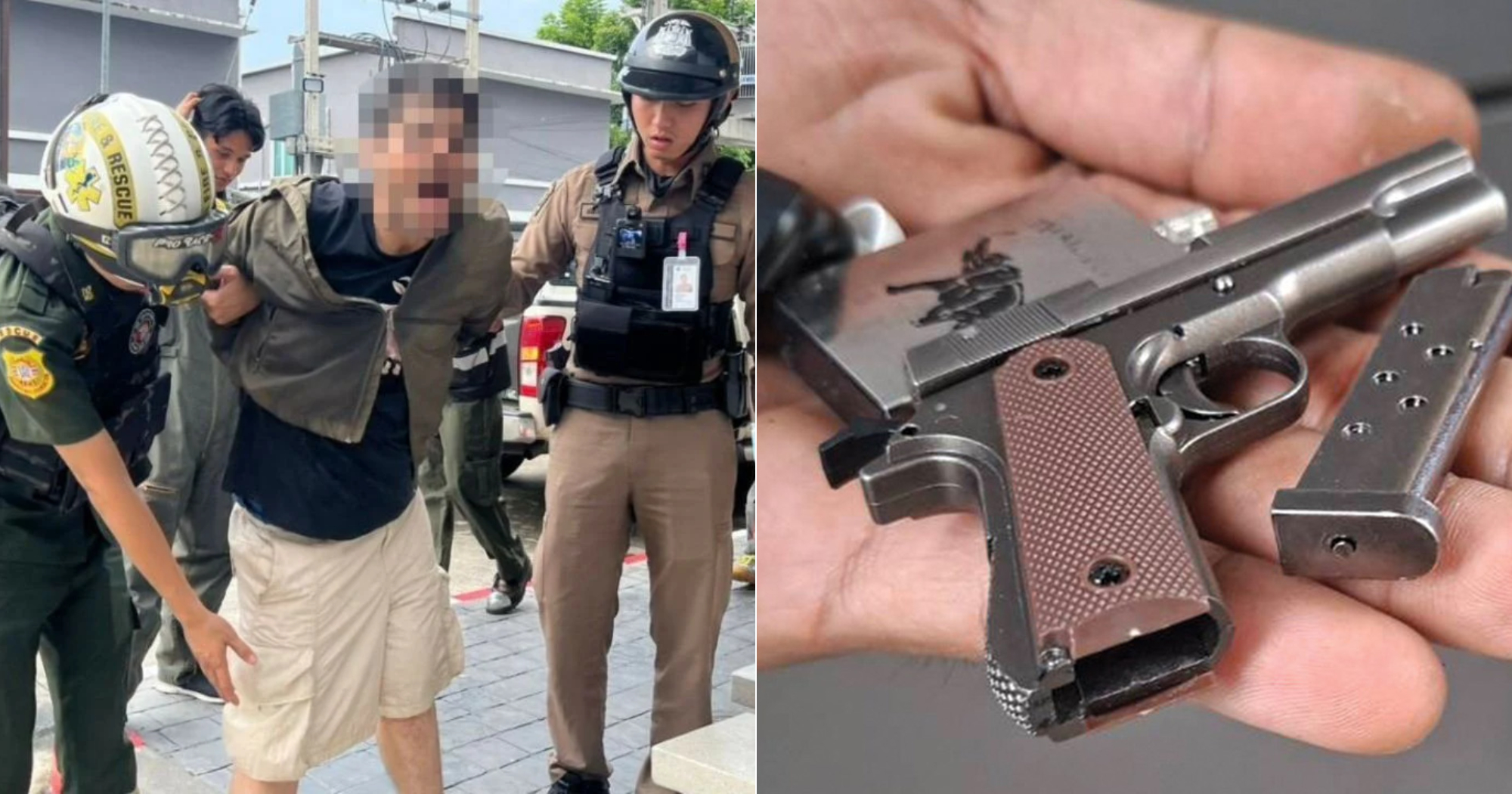 Bangkok police arrest Indian man, 41, after he threatened others with gun-shaped lighter