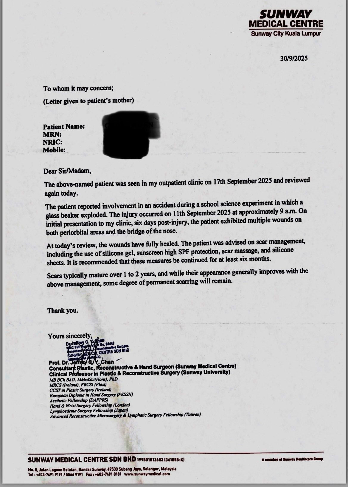 Doctor's note