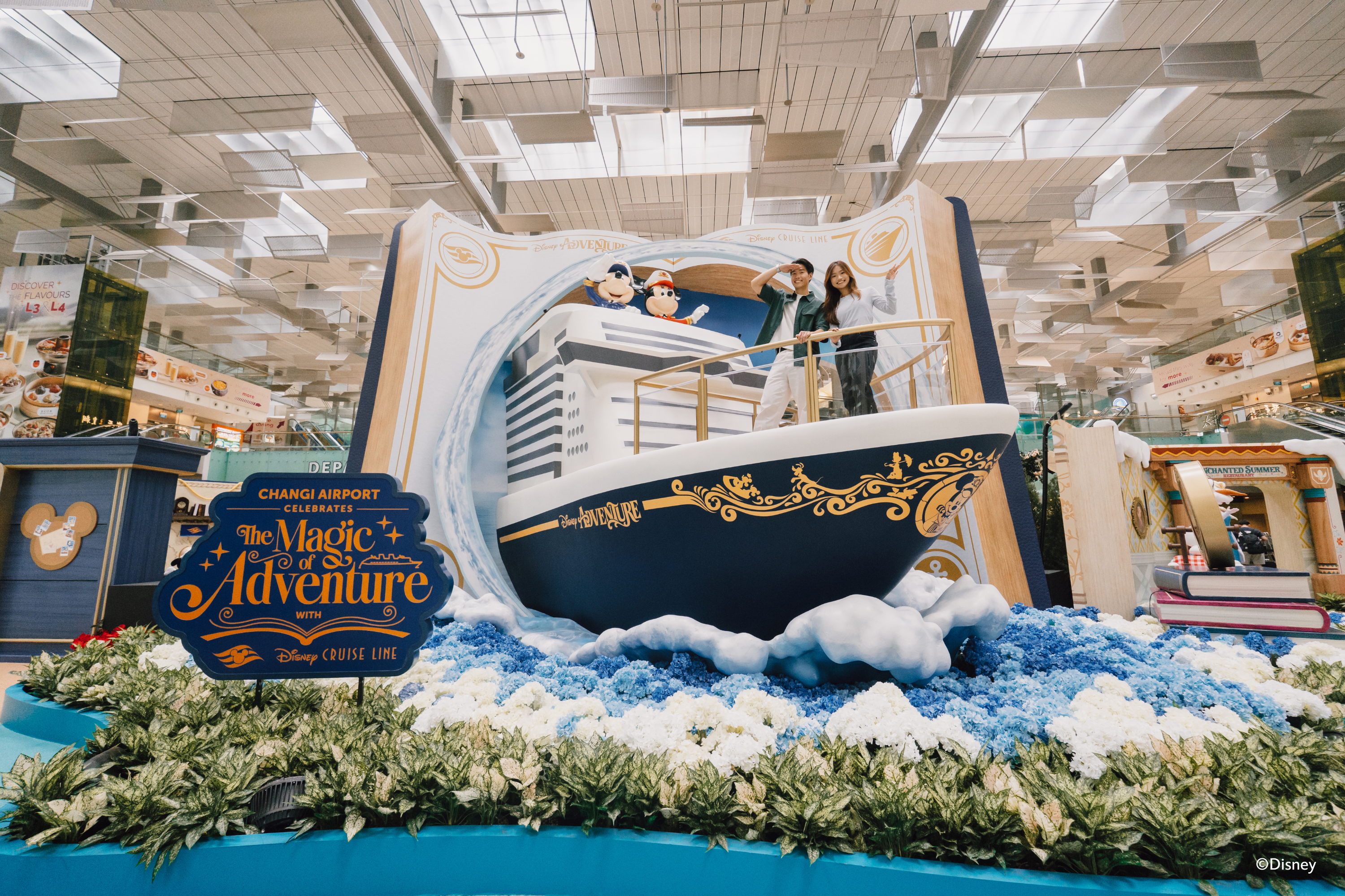 Disney-themed attractions now open at Changi Airport - Mothership