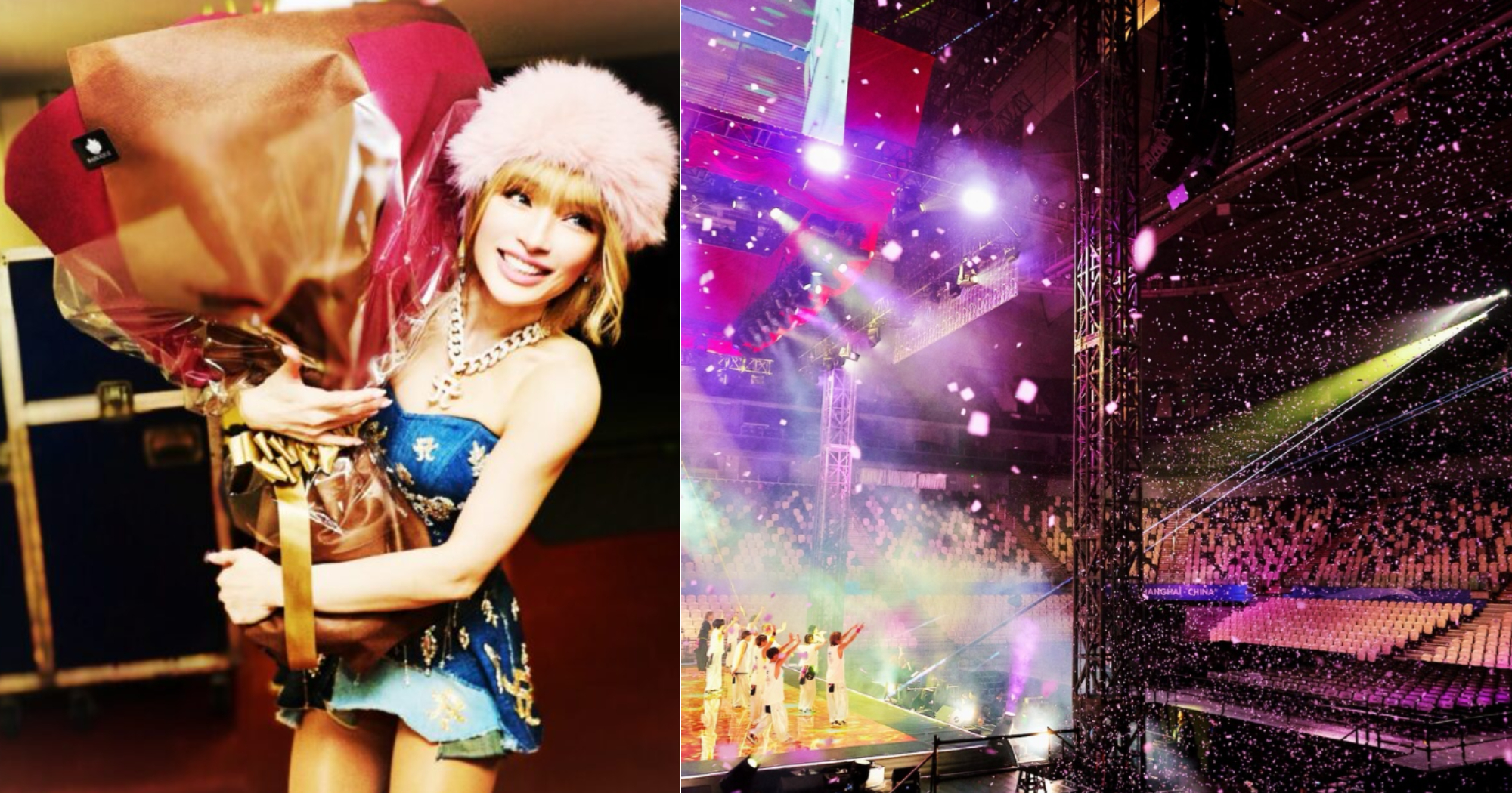 Japanese pop star Ayumi Hamasaki performs to empty Shanghai arena